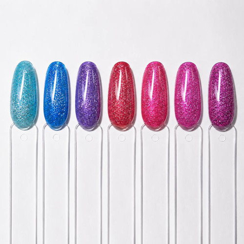 Reflective Summer Gel Polish G-Code — світловідбиваючий гель-лак з мерехтливим ефектом #3